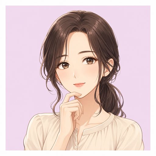吹き出し用女性アイコン